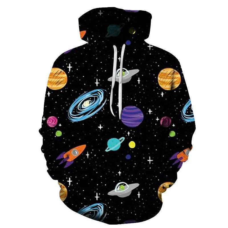 Outer Space 3D - Sweatshirt, Hoodie, Pullover-My 3D Hoodie