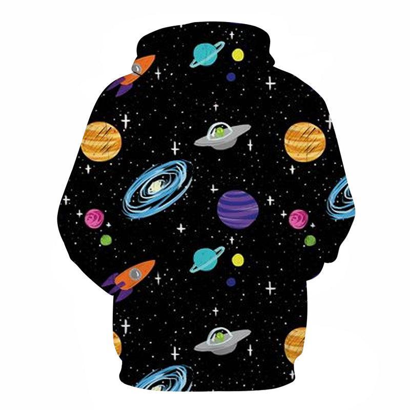 Outer Space 3D - Sweatshirt, Hoodie, Pullover-My 3D Hoodie