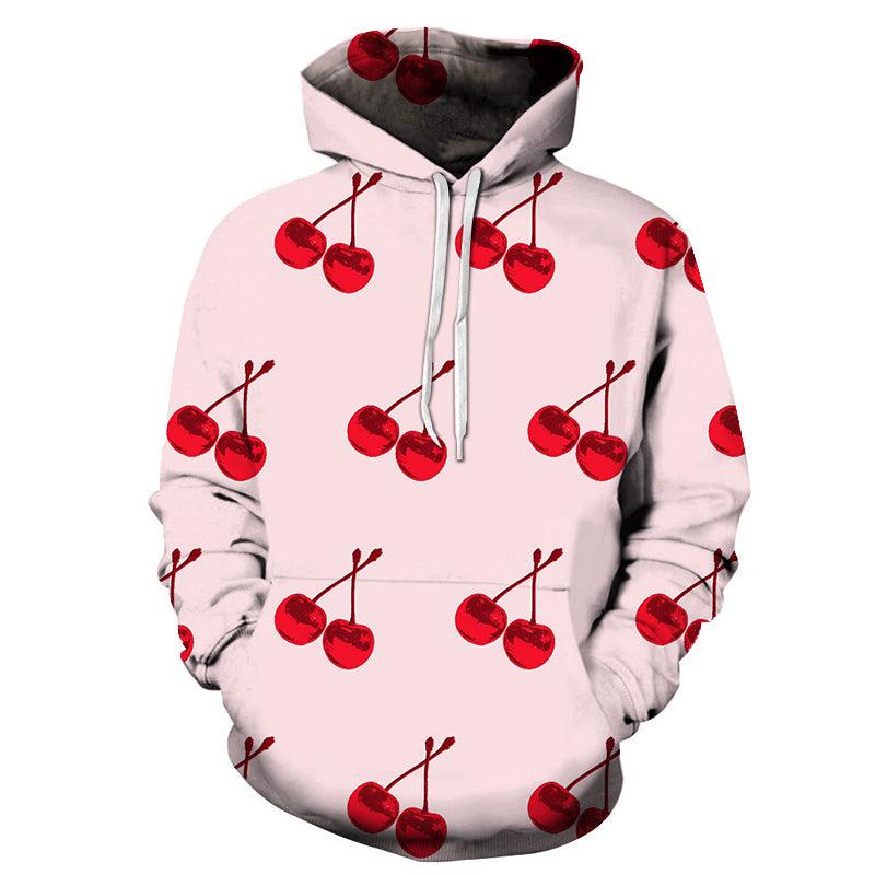Red Cherries 3D Sweatshirt Hoodie Pullover-My 3D Hoodie