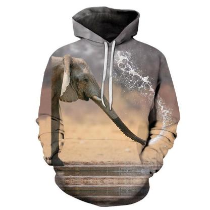 Elephant Trunk 3D - Sweatshirt, Hoodie, Pullover-My 3D Hoodie