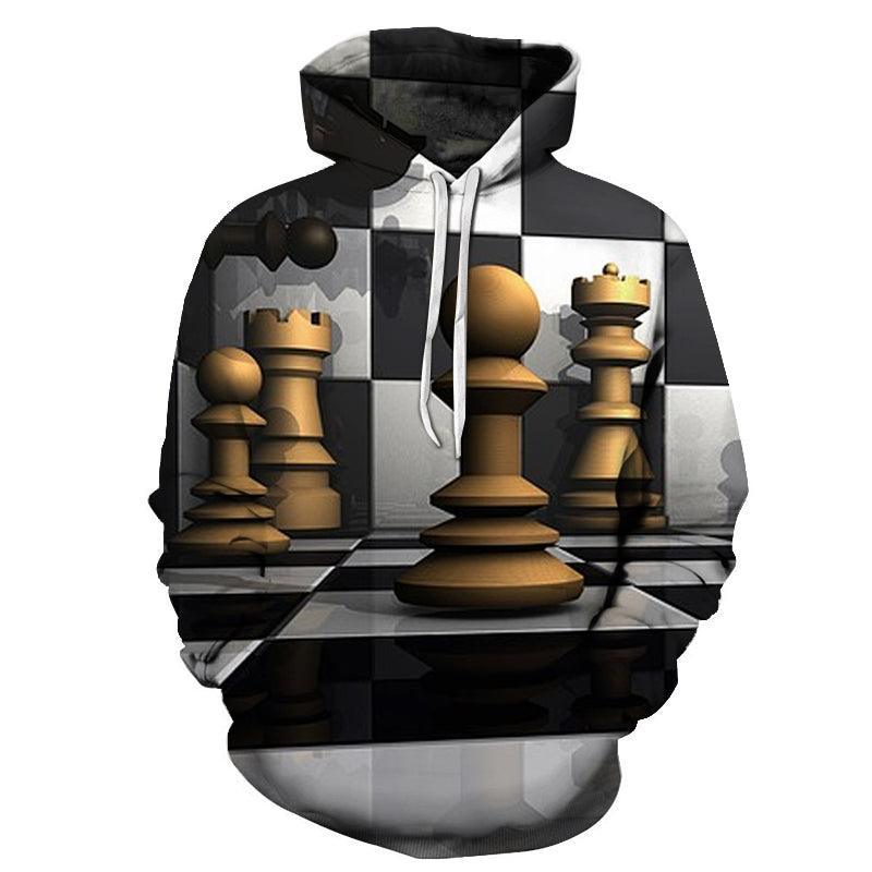 Game Of Chess 3D - Sweatshirt, Hoodie, Pullover-My 3D Hoodie