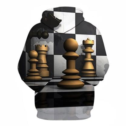 Game Of Chess 3D - Sweatshirt, Hoodie, Pullover-My 3D Hoodie