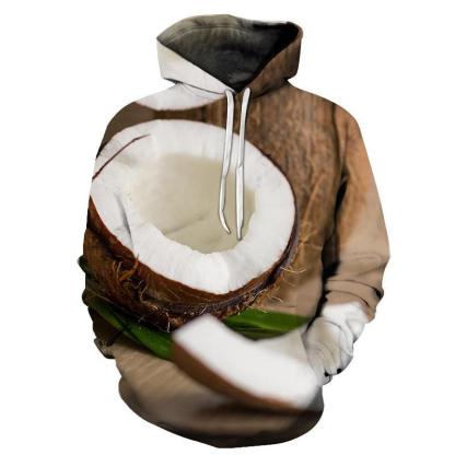 Coconut 3D - Sweatshirt, Hoodie, Pullover-My 3D Hoodie
