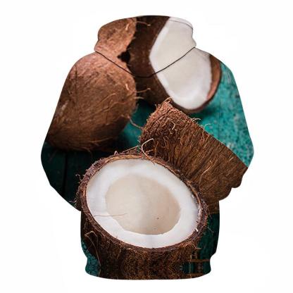 Freshly Cut Coconut 3D - Sweatshirt, Hoodie, Pullover-My 3D Hoodie