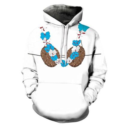 Coconut Bra 3D - Sweatshirt, Hoodie, Pullover-My 3D Hoodie
