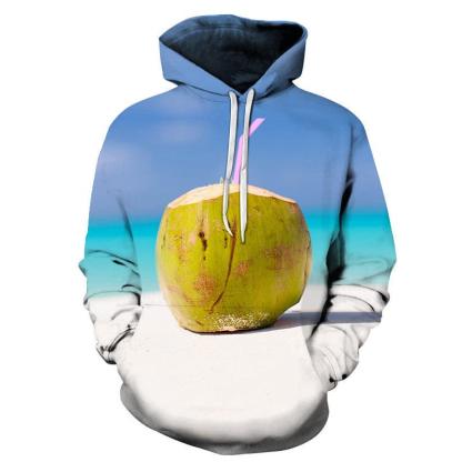 Tropical Coconut 3D - Sweatshirt, Hoodie, Pullover-My 3D Hoodie