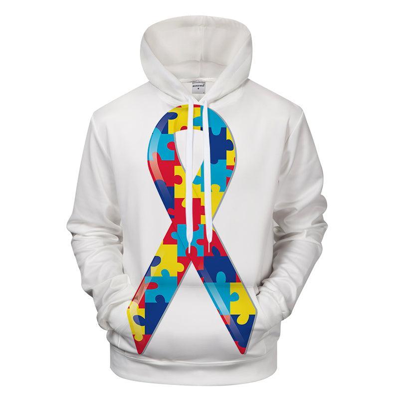Autism Support 3D - Sweatshirt, Hoodie, Pullover - Support Autism Awareness Movement-My 3D Hoodie