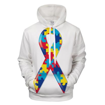 Autism Support 3D - Sweatshirt, Hoodie, Pullover - Support Autism Awareness Movement-My 3D Hoodie