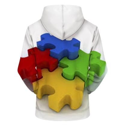 Autism Awareness 3D - Sweatshirt, Hoodie, Pullover- Support Autism Awareness Movement-My 3D Hoodie