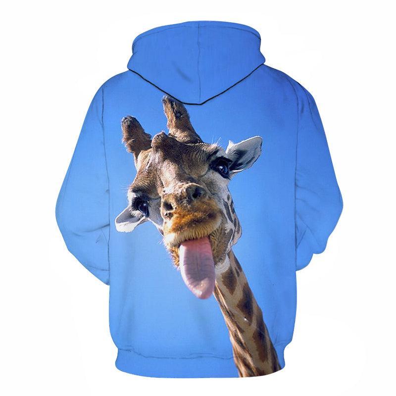 Cute Giraffe Face 3D - Sweatshirt, Hoodie, Pullover-My 3D Hoodie