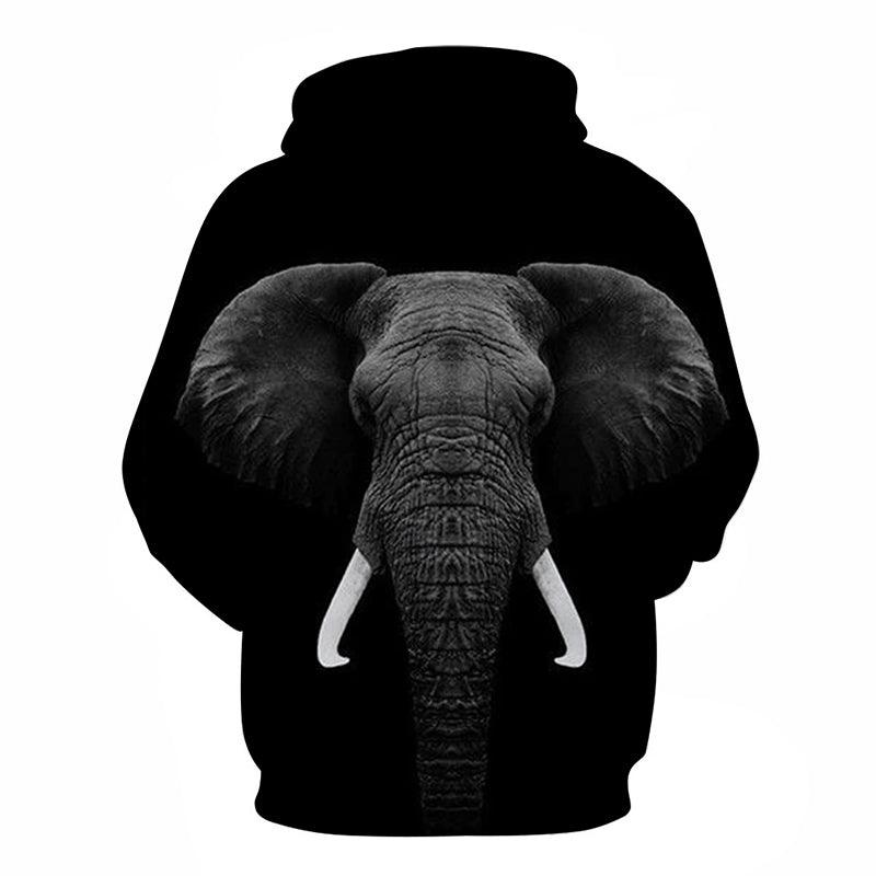 Regal Elephant Face 3D - Sweatshirt, Hoodie, Pullover-My 3D Hoodie