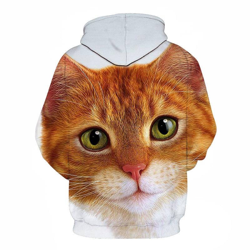 Innocent Cat Face 3D - Sweatshirt, Hoodie, Pullover-My 3D Hoodie