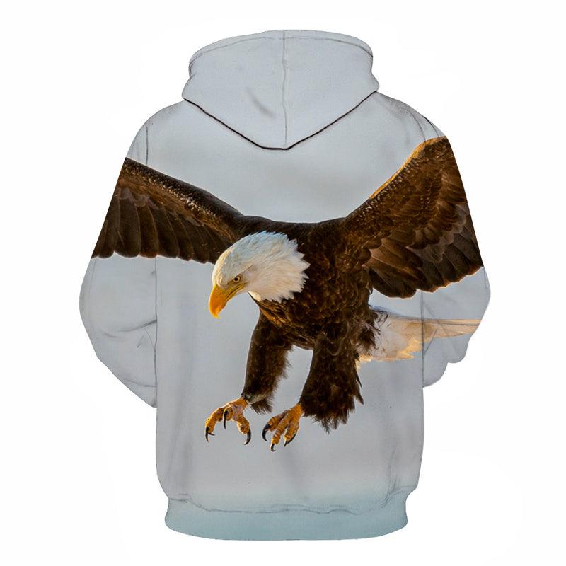 Eagle Bird Face 3D - Sweatshirt, Hoodie, Pullover-My 3D Hoodie