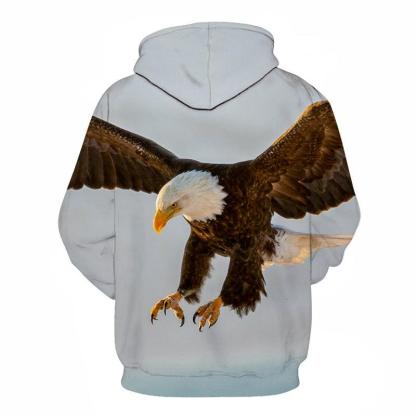 Eagle Bird Face 3D - Sweatshirt, Hoodie, Pullover-My 3D Hoodie