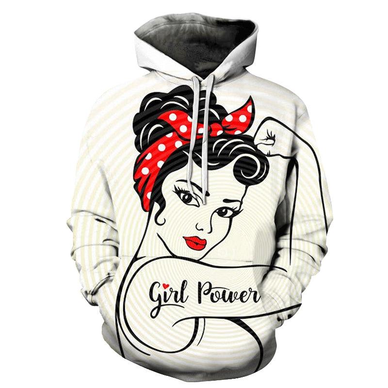 Fight Ready Girl Power 3D - Sweatshirt, Hoodie, Pullover-My 3D Hoodie