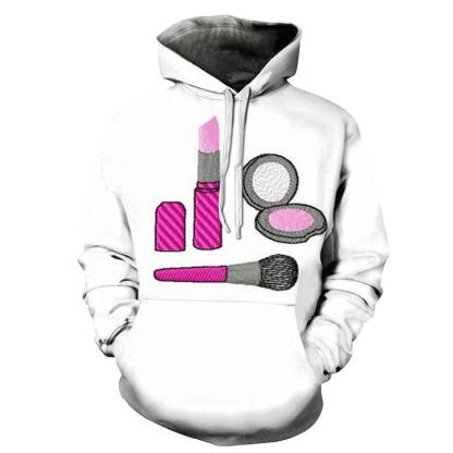 Makeup Girl Power 3D - Sweatshirt, Hoodie, Pullover-My 3D Hoodie