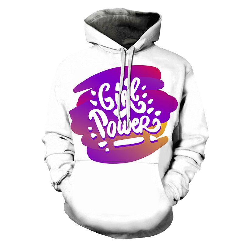 Purple Magic Girl Power 3D - Sweatshirt, Hoodie, Pullover-My 3D Hoodie