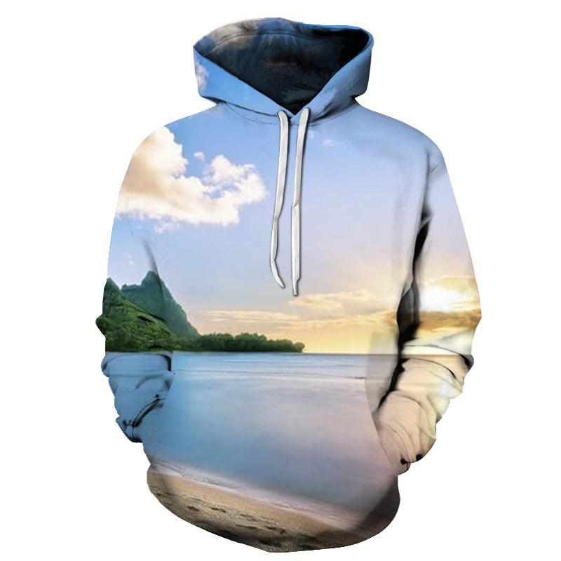 Hawaii Beach 3D - Sweatshirt, Hoodie, Pullover-My 3D Hoodie