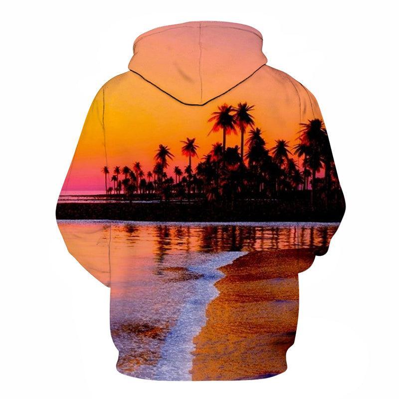 Dusk At Hawaii Beach 3D - Sweatshirt, Hoodie, Pullover-My 3D Hoodie