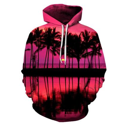 Beautiful Sunset At Hawaii Beach 3D - Sweatshirt, Hoodie, Pullover-My 3D Hoodie