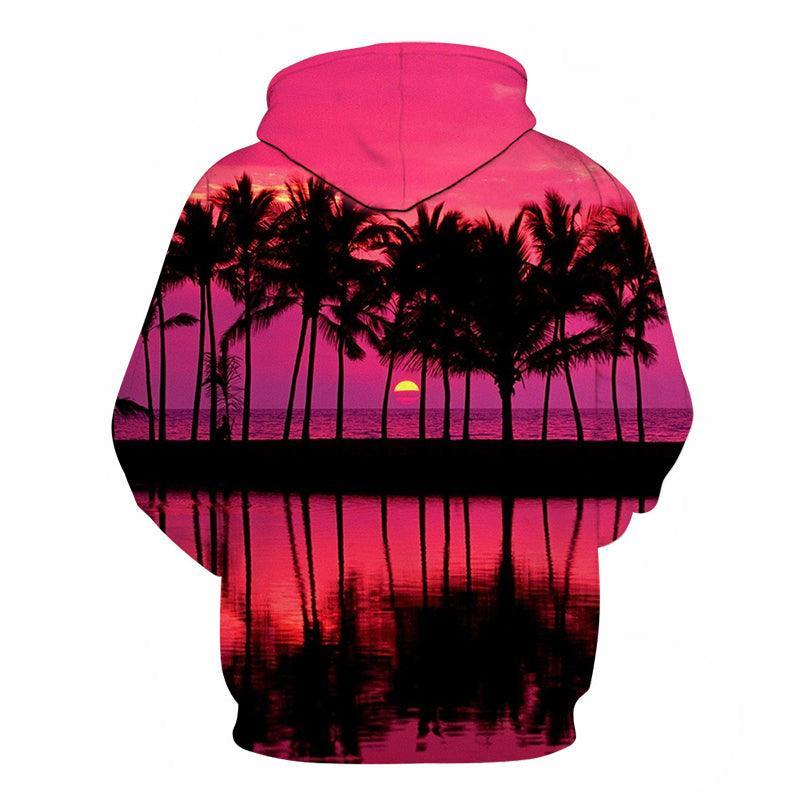 Beautiful Sunset At Hawaii Beach 3D - Sweatshirt, Hoodie, Pullover-My 3D Hoodie