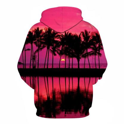 Beautiful Sunset At Hawaii Beach 3D - Sweatshirt, Hoodie, Pullover-My 3D Hoodie