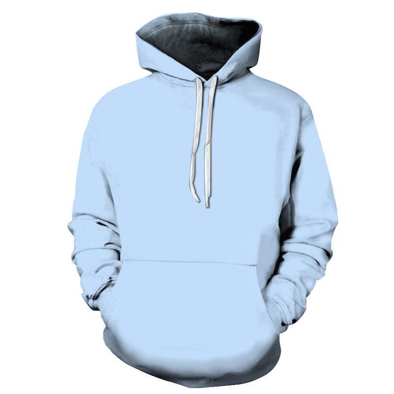 Powder Blue Color 3D - Sweatshirt, Hoodie, Pullover-My 3D Hoodie