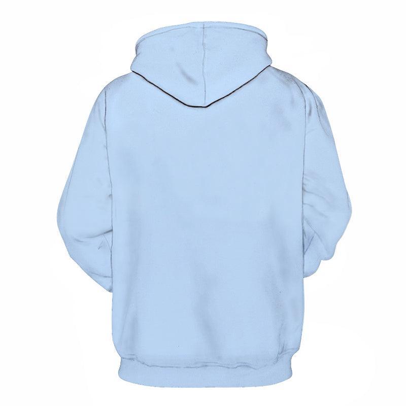Powder Blue Color 3D - Sweatshirt, Hoodie, Pullover-My 3D Hoodie
