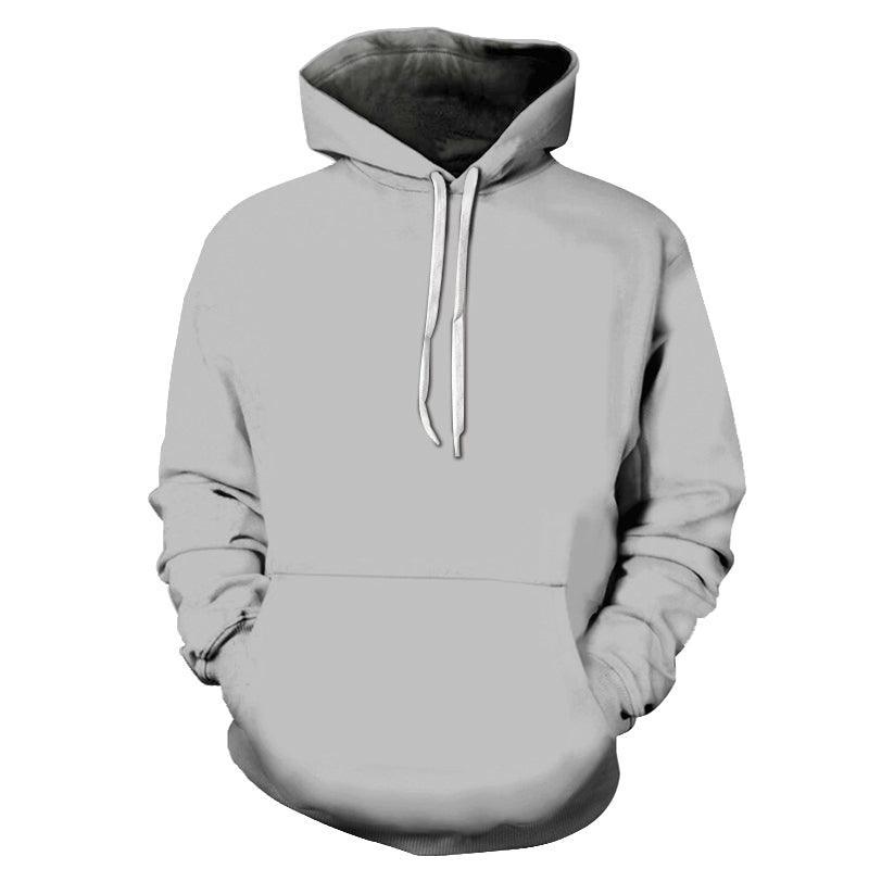 Grey Color 3D - Sweatshirt, Hoodie, Pullover-My 3D Hoodie