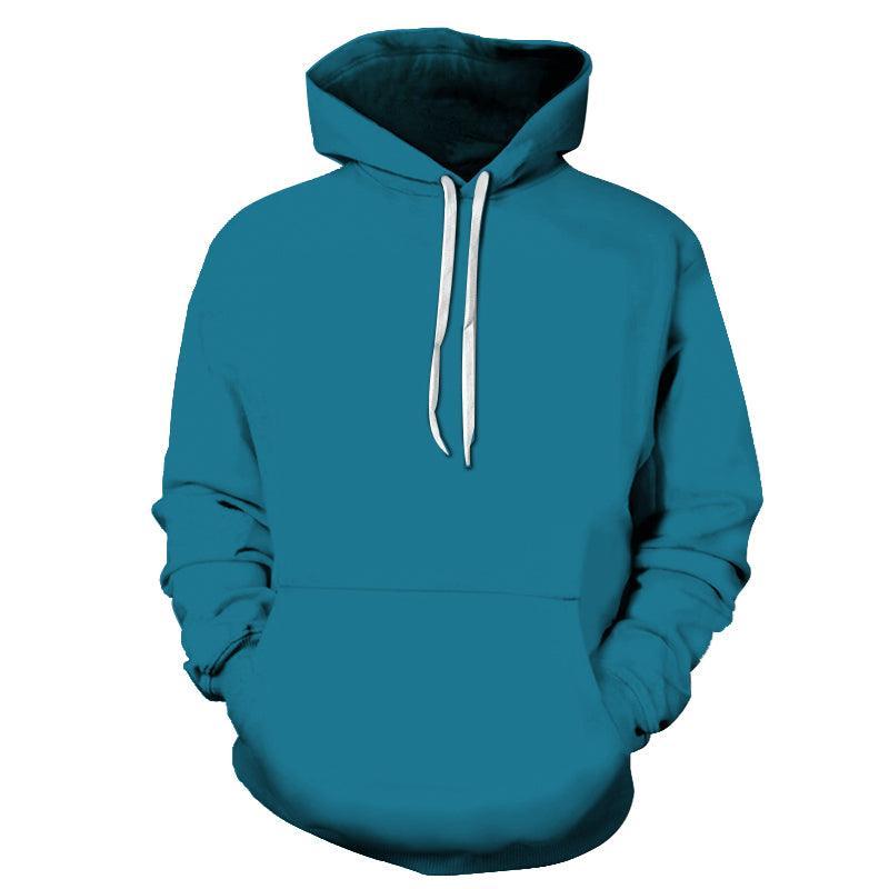 Cyan Color 3D - Sweatshirt, Hoodie, Pullover-My 3D Hoodie