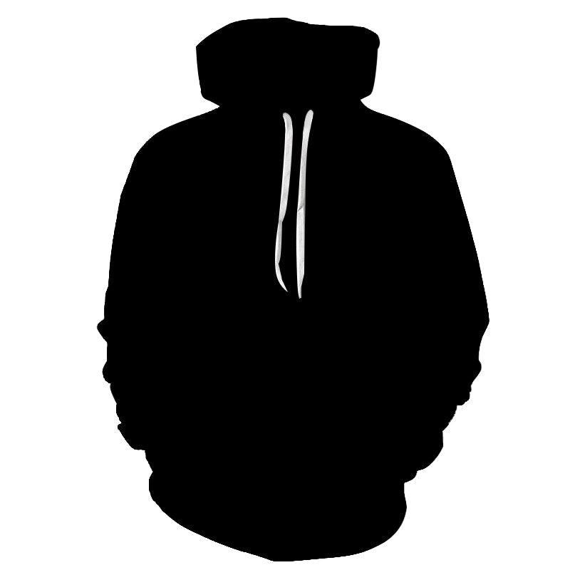 Black Color 3D - Sweatshirt, Hoodie, Pullover-My 3D Hoodie