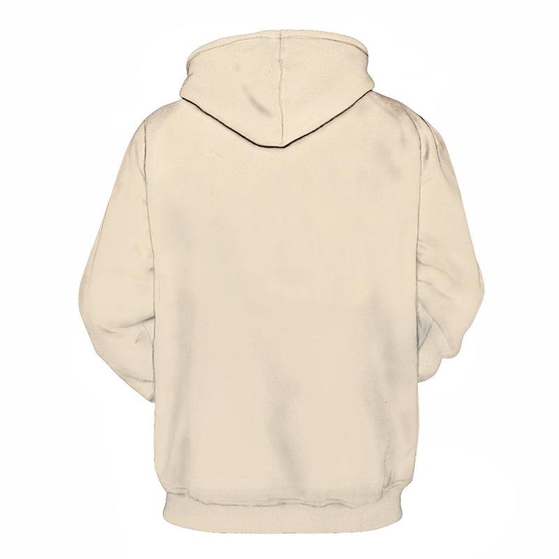 Beige Color 3D - Sweatshirt, Hoodie, Pullover-My 3D Hoodie