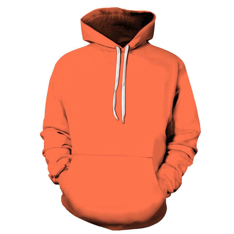 Orange Color 3D - Sweatshirt, Hoodie, Pullover-My 3D Hoodie