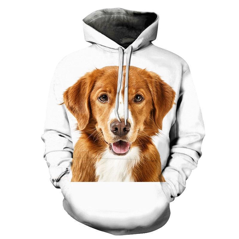 Cute Dog Face 3D - Sweatshirt, Hoodie, Pullover-My 3D Hoodie