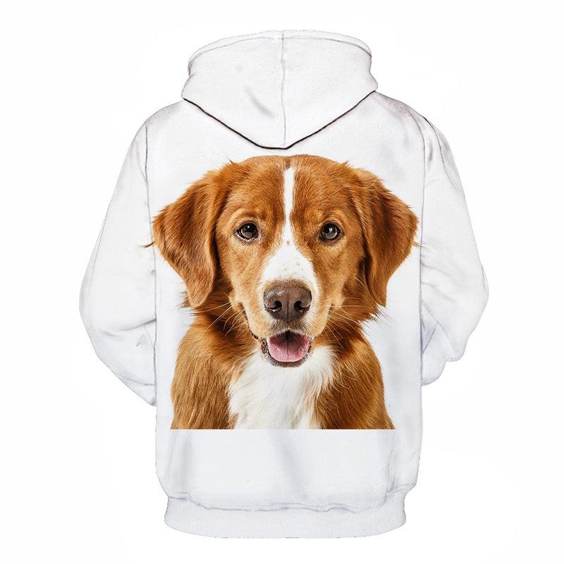 Cute Dog Face 3D - Sweatshirt, Hoodie, Pullover-My 3D Hoodie