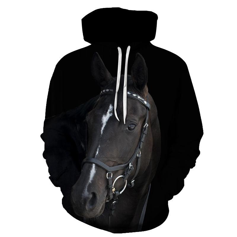 Dark Horse Face 3D - Sweatshirt, Hoodie, Pullover-My 3D Hoodie