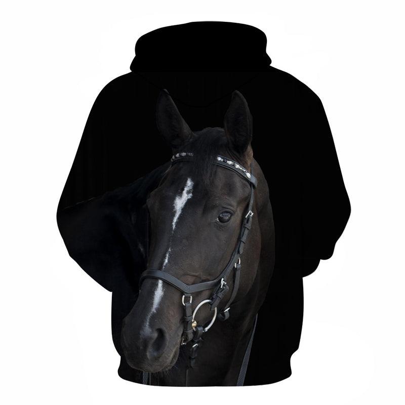 Dark Horse Face 3D - Sweatshirt, Hoodie, Pullover-My 3D Hoodie
