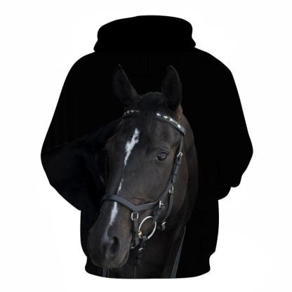 Dark Horse Face 3D - Sweatshirt, Hoodie, Pullover-My 3D Hoodie