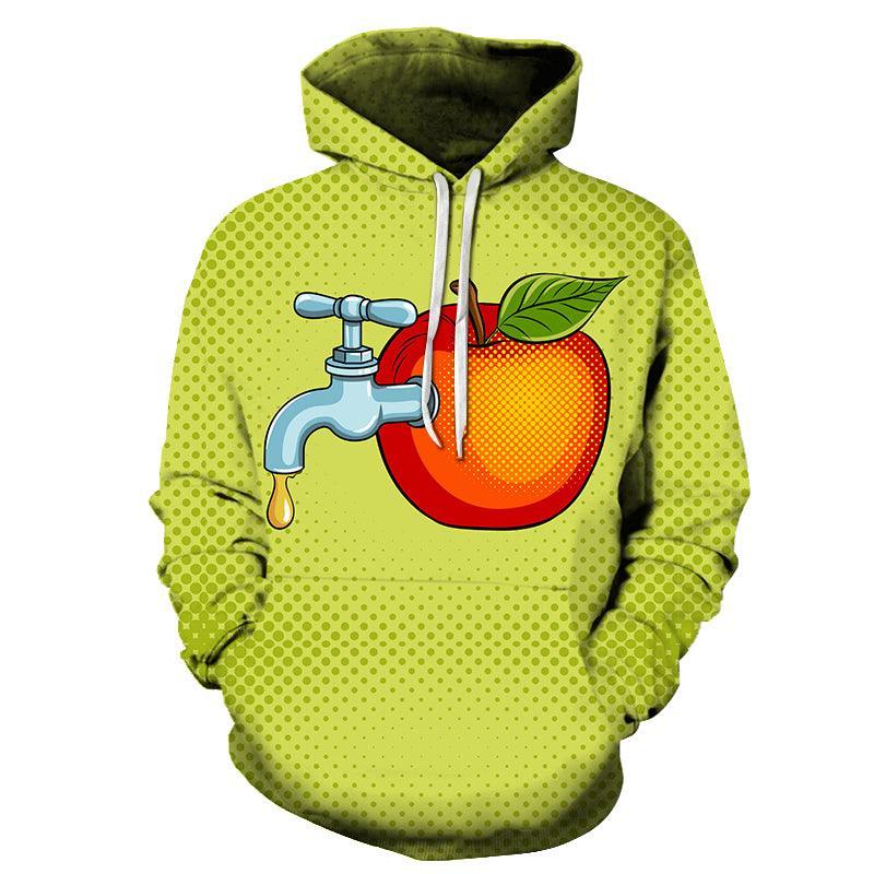 Tap Apple 3D - Sweatshirt, Hoodie, Pullover-My 3D Hoodie