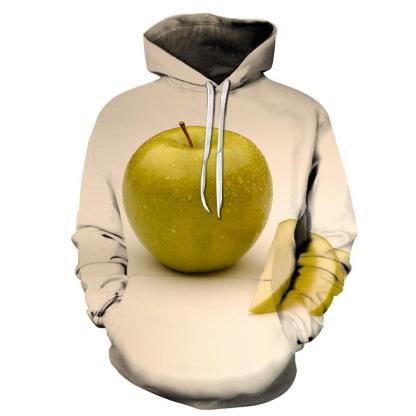 Juicy Green Apple 3D - Sweatshirt, Hoodie, Pullover-My 3D Hoodie