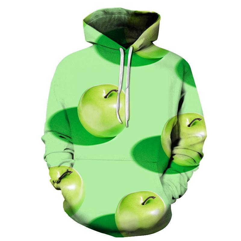 Green Apple 3D - Sweatshirt, Hoodie, Pullover-My 3D Hoodie