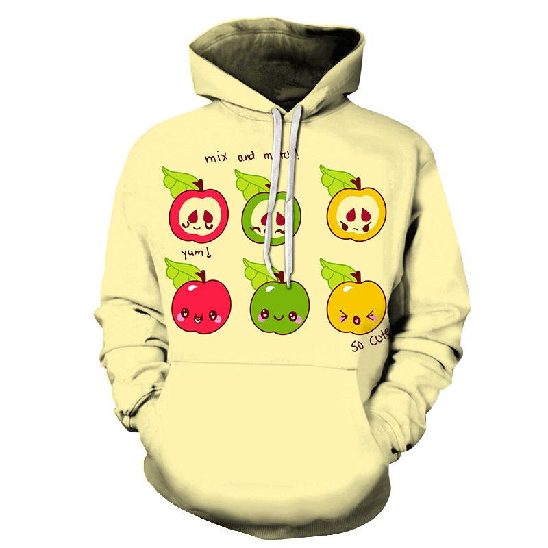 Mix & Match Apple 3D - Sweatshirt, Hoodie, Pullover-My 3D Hoodie