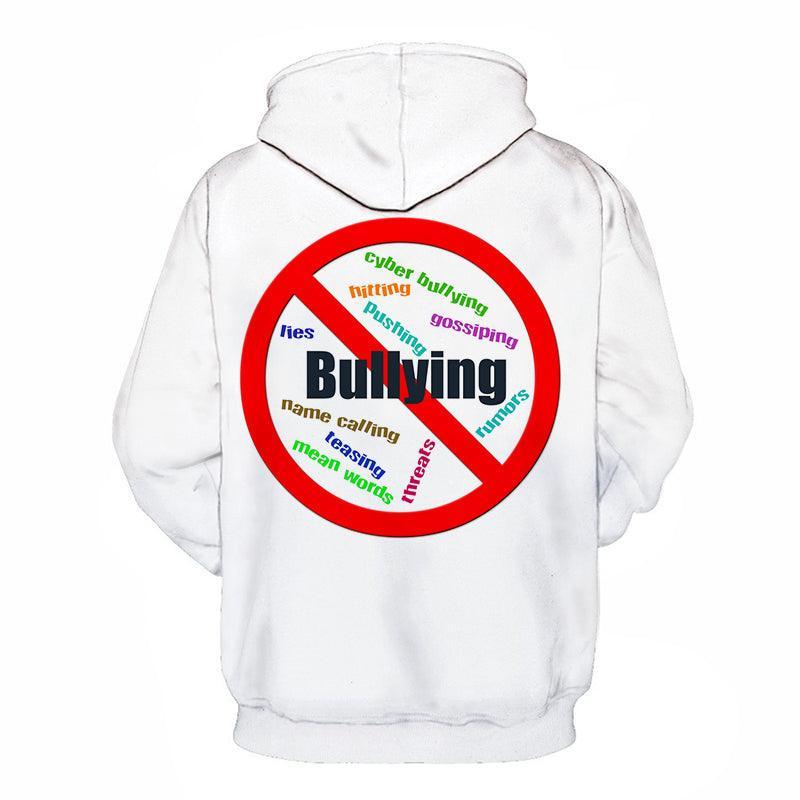 White Bullying Awareness 3D - Sweatshirt, Hoodie, Pullover-My 3D Hoodie