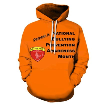 No Bully October 3D - Sweatshirt, Hoodie, Pullover-My 3D Hoodie