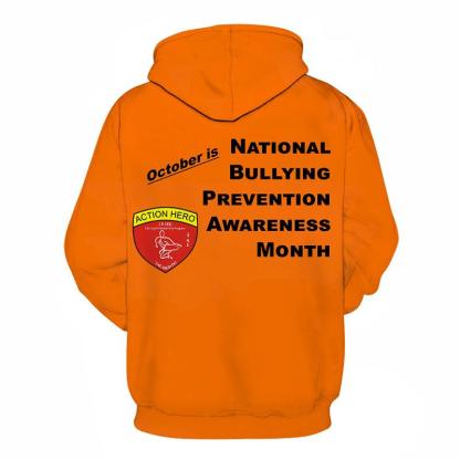 No Bully October 3D - Sweatshirt, Hoodie, Pullover-My 3D Hoodie
