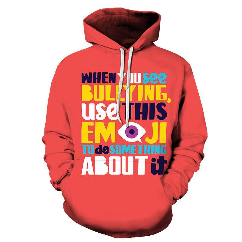 Bullying Emoji 3D - Sweatshirt, Hoodie, Pullover-My 3D Hoodie