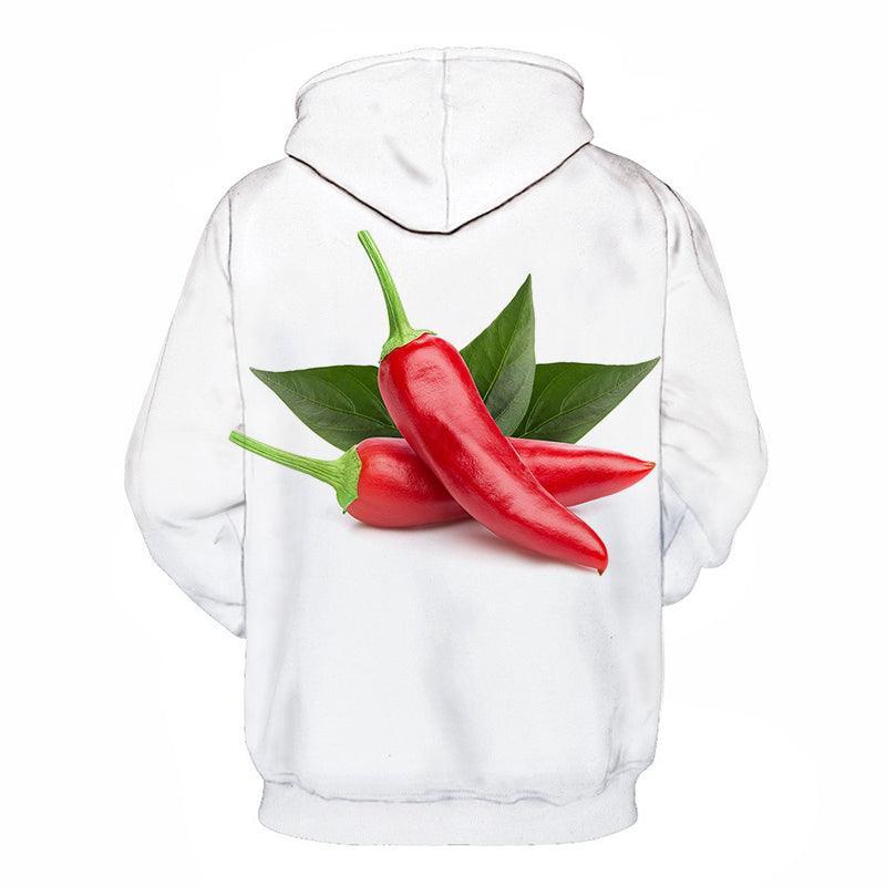 Red Pepper Chilli 3D Hoodie Sweatshirt Pullover-My 3D Hoodie