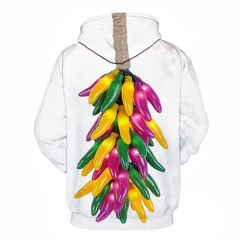 Colorful Chilli 3D Hoodie Sweatshirt Pullover-My 3D Hoodie