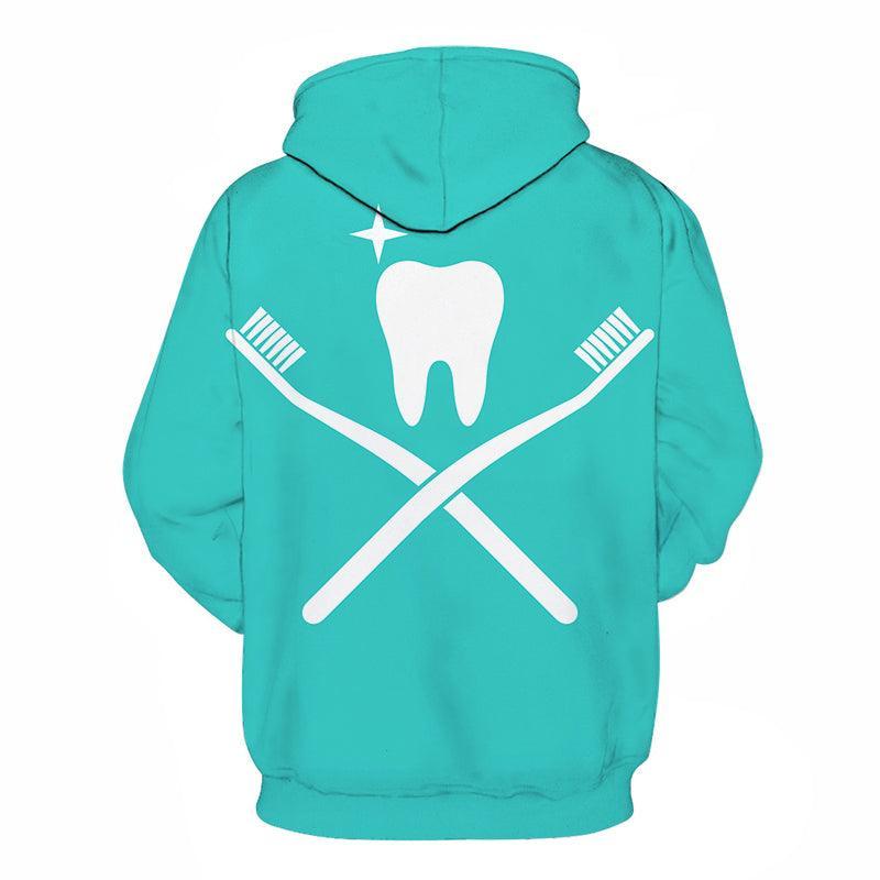 Toothbrush Dentist 3D Hoodie Sweatshirt Pullover-My 3D Hoodie