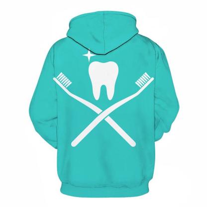 Toothbrush Dentist 3D Hoodie Sweatshirt Pullover-My 3D Hoodie